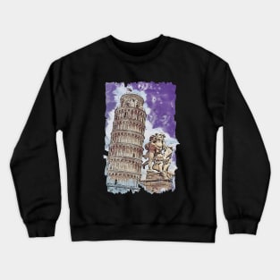 Leaning Tower of Pisa Crewneck Sweatshirt